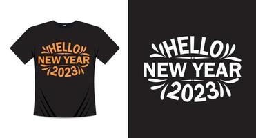 Happy new year t-shirt print design vector