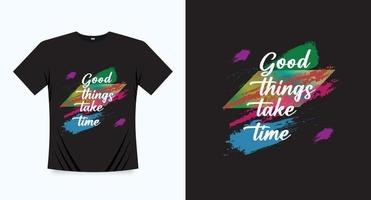 Modern typography t-shirt design template design vector