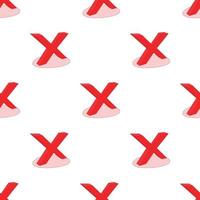 No check mark pattern seamless vector