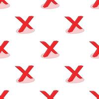 No check mark pattern seamless vector