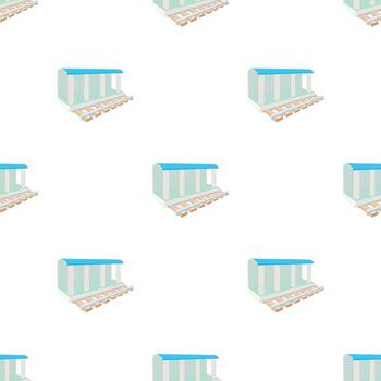 Train station pattern seamless vector