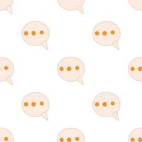 Comment pattern seamless vector