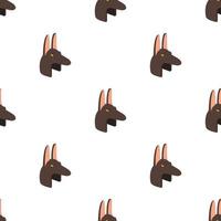 Anubis head pattern seamless vector