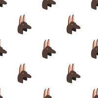 Anubis head pattern seamless vector