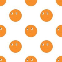 Sad unhappy emotpattern seamless vector