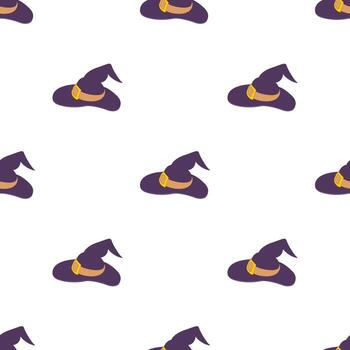 Witch hat pattern seamless vector