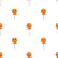 Halloween scarecrow pattern seamless vector