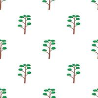 High pine tree pattern seamless vector