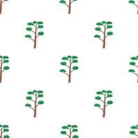 High pine tree pattern seamless vector