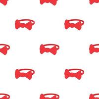 Red bow tie pattern seamless vector
