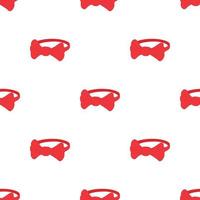 Red bow tie pattern seamless vector