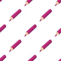 Purple cosmetic pencil pattern seamless vector