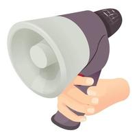 Megaphone icon, isometric style vector