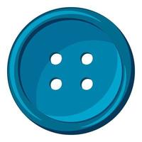 Button icon, cartoon style vector