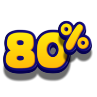 discount 3D text for sells and promotion png