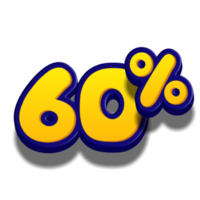 discount 3D text for sells and promotion png