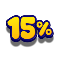 discount 3D text for sells and promotion png