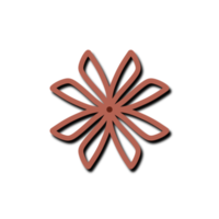 Aesthetic Batik Flower png