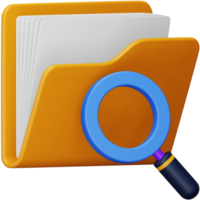 Search folder 3d rendering isometric icon. png