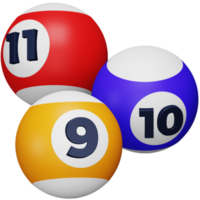 Billard 3D-Rendering isometrisches Symbol. png