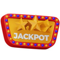 ícone isométrico de renderização 3d do jackpot do cassino. png