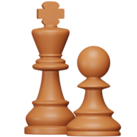 Schach 3D-Rendering isometrisches Symbol. png