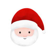 ilustración de cara de santa claus png