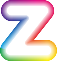 Neon Letter Z png