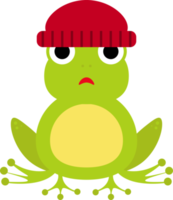 frog design illustration isolated on transparent background png