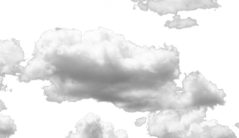 découpe de nuage blanc sur fond et texture. png