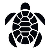 Turtle marine animal icon, simple style vector