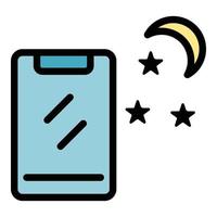 Sleep gadget icon color outline vector
