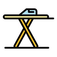 Ironing table icon color outline vector