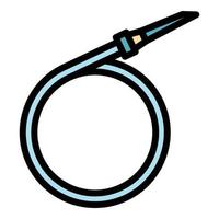 Health catheter icon color outline vector