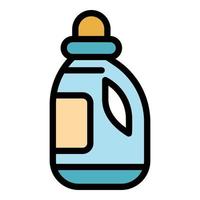 Washing solution icon color outline vector