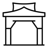 Asia arch icon outline vector. Singapore tourism vector