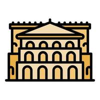 Travel government icon color outline vector