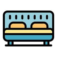 Nursing soft sofa icon color outline vector