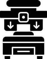 Press Machine Creative Icon Design vector