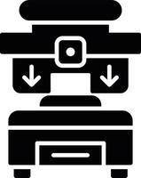 Press Machine Creative Icon Design vector