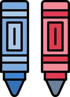 Crayon Creative Icon Design vector