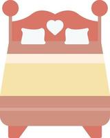 Double Bed Creative Icon Design vector