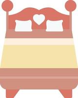 Double Bed Creative Icon Design vector