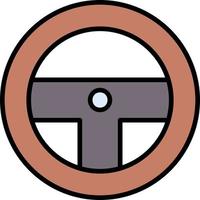 Steering Wheel Creative Icon Design vector