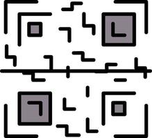 diseño de icono creativo de código qr vector