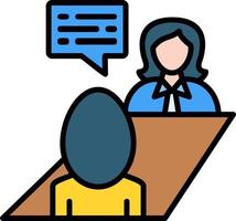 Job Interview Icon Design Creative Icon Design vector