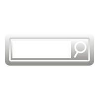 Internet search button icon, flat style vector