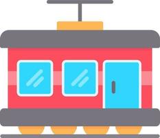 Tram Creative Icon Design vector