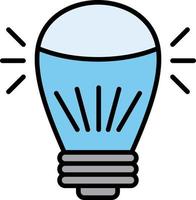 diseño de icono creativo de lámpara led vector