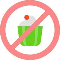 No Sweets Creative Icon Design vector